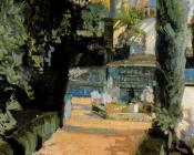 华金索罗利亚巴斯蒂达 - Corner of the Grutesco of Alcazar, Seville